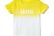 Детская футболка MINI 104 см, lemon/whit