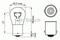 Лампа 24v 18w trucklight (картон 10 шт), артикул 1987302523
