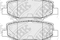 Колодки тормозные DODGE NITRO/JEEP CHEROKEE 03-/WRANGLER 06- задние, артикул PN0497