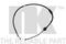 Трос ручного тормоза MITSUBISHI LANCER 03- 1535мм задний левый (диск.тор.), артикул 903039