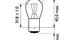P21W 24V (21W) Лампа Standart 1шт картон, артикул 13498CP