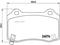 DODGE Brake Pad RR Dodge Charger 6.4 SRT8 11-18, артикул P11024