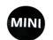 Эмблема MINI с клеящейся пленкой, артикул 36136758687