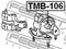 REAR ENGINE MOUNT BUSHING TOYOTA COROLLA AE10,CE10,EE10 1991.06-2002.06 JP, артикул TMB106